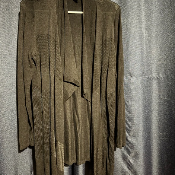 Premise Black Rayon Cardigan - Picture 1 of 4
